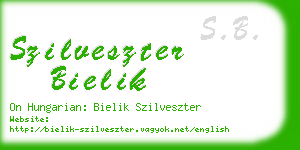 szilveszter bielik business card